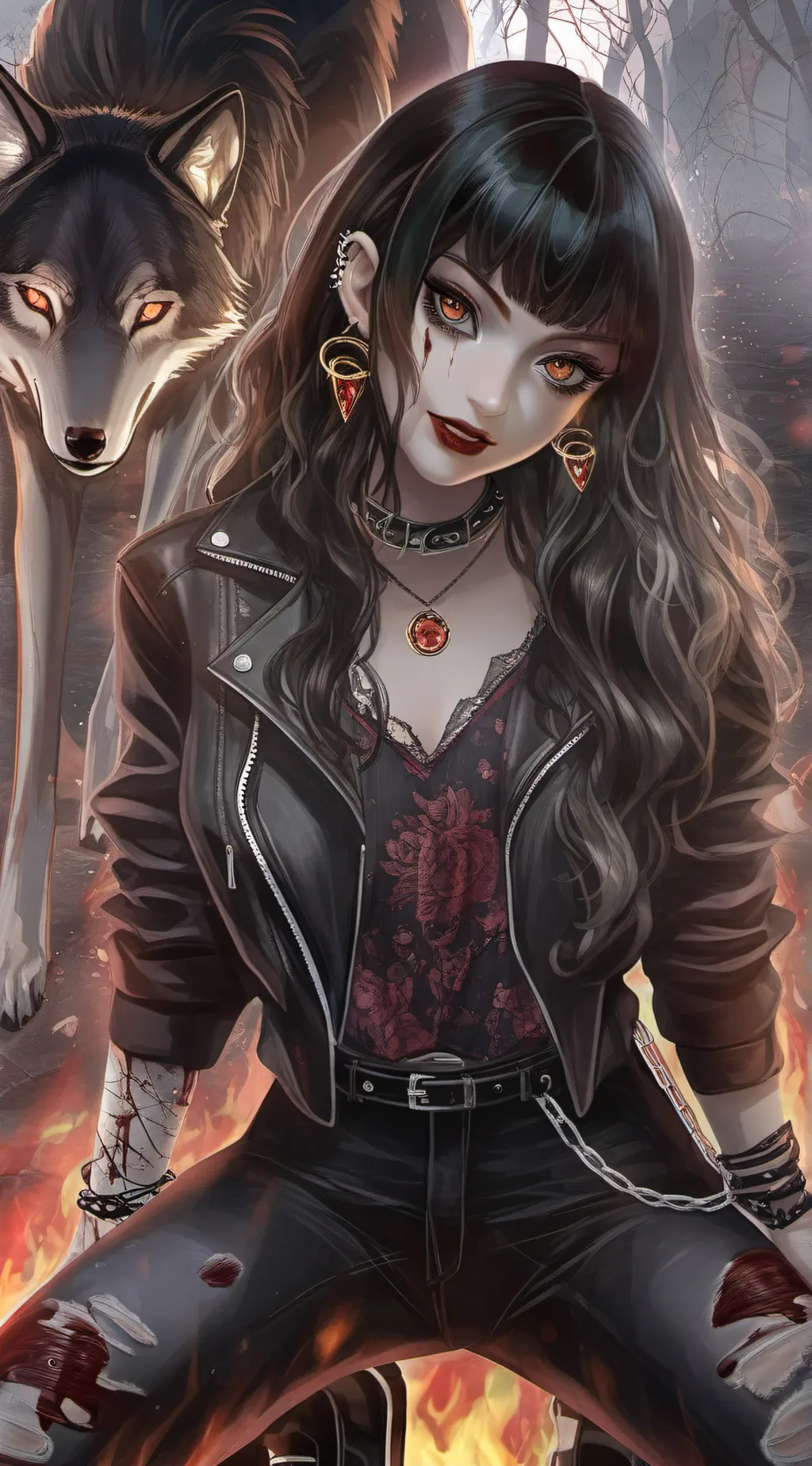 ai character: Ash  background