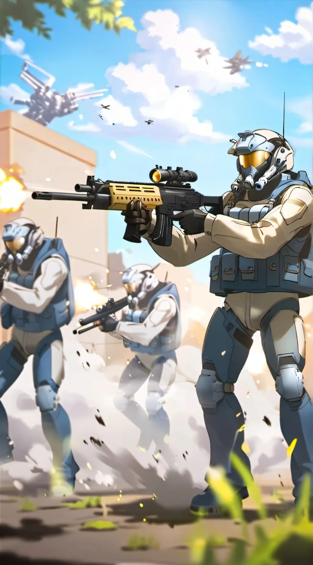 ai character: Dummies vs noobs background