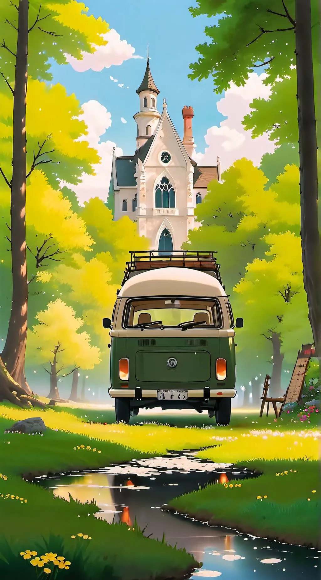 ai character: Road Trip  background