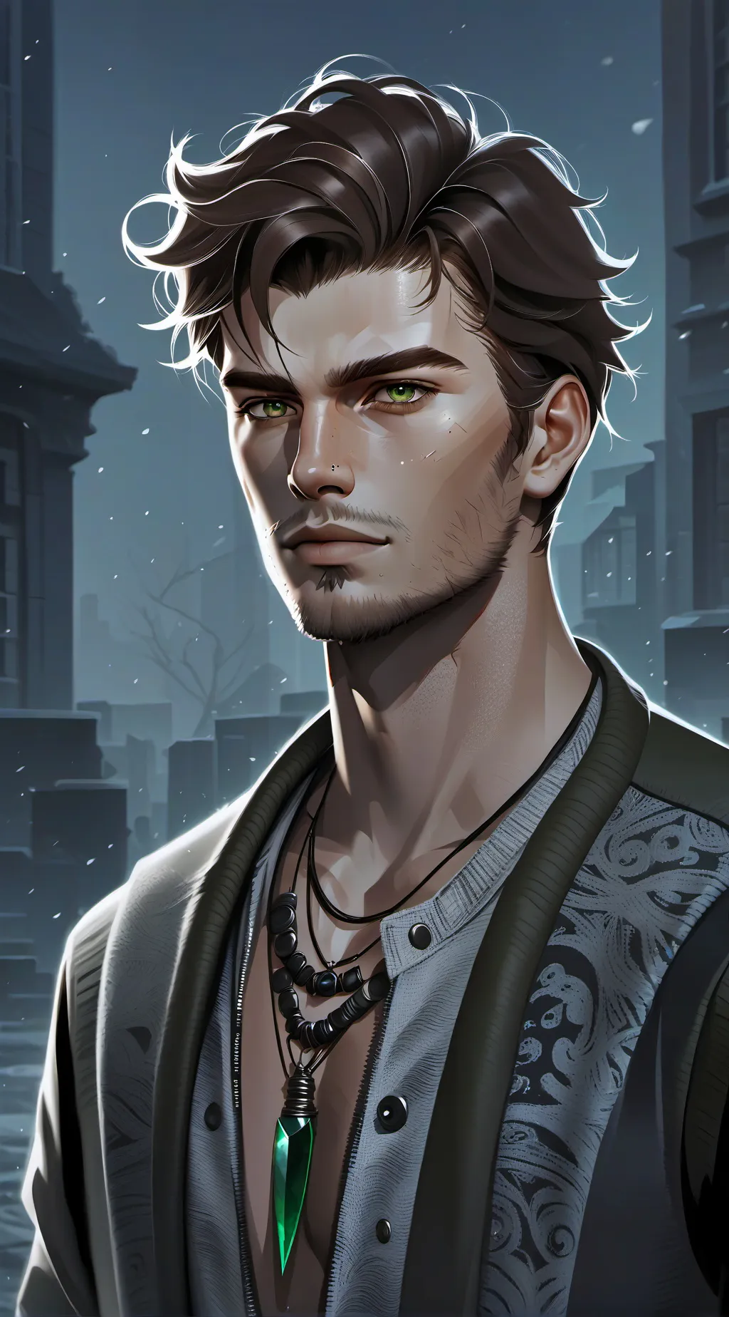 ai character: Liam Louis  background