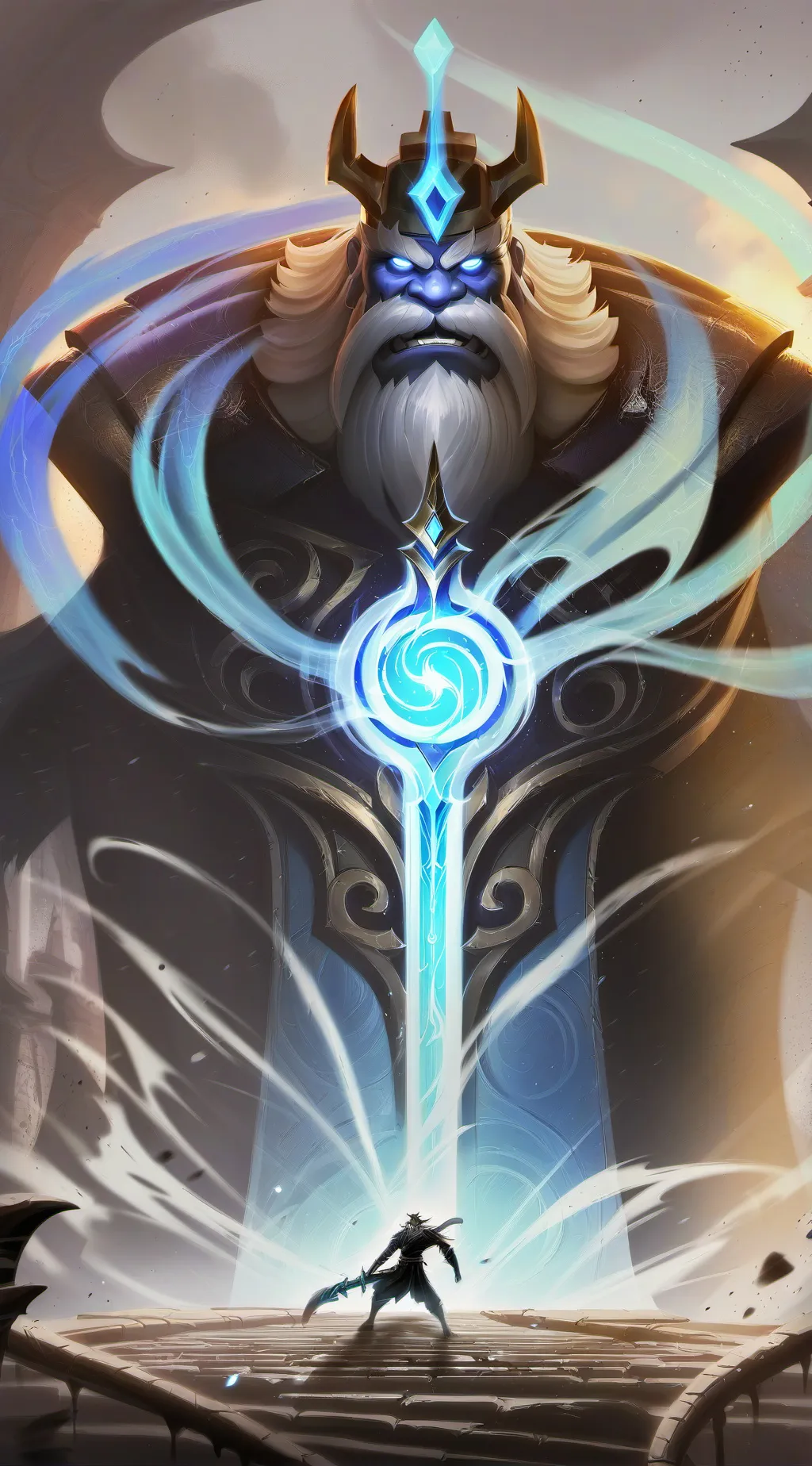 ai character: Mha war  background