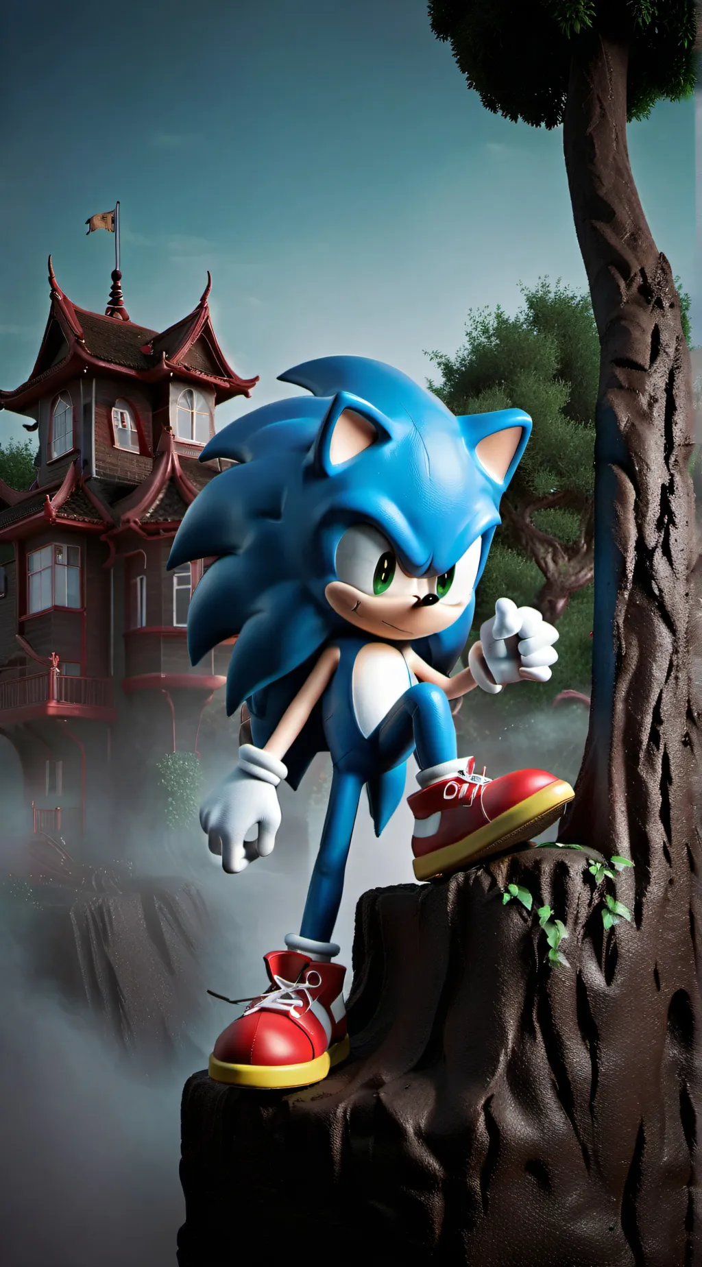 ai character: Sonic the Hedgehog background