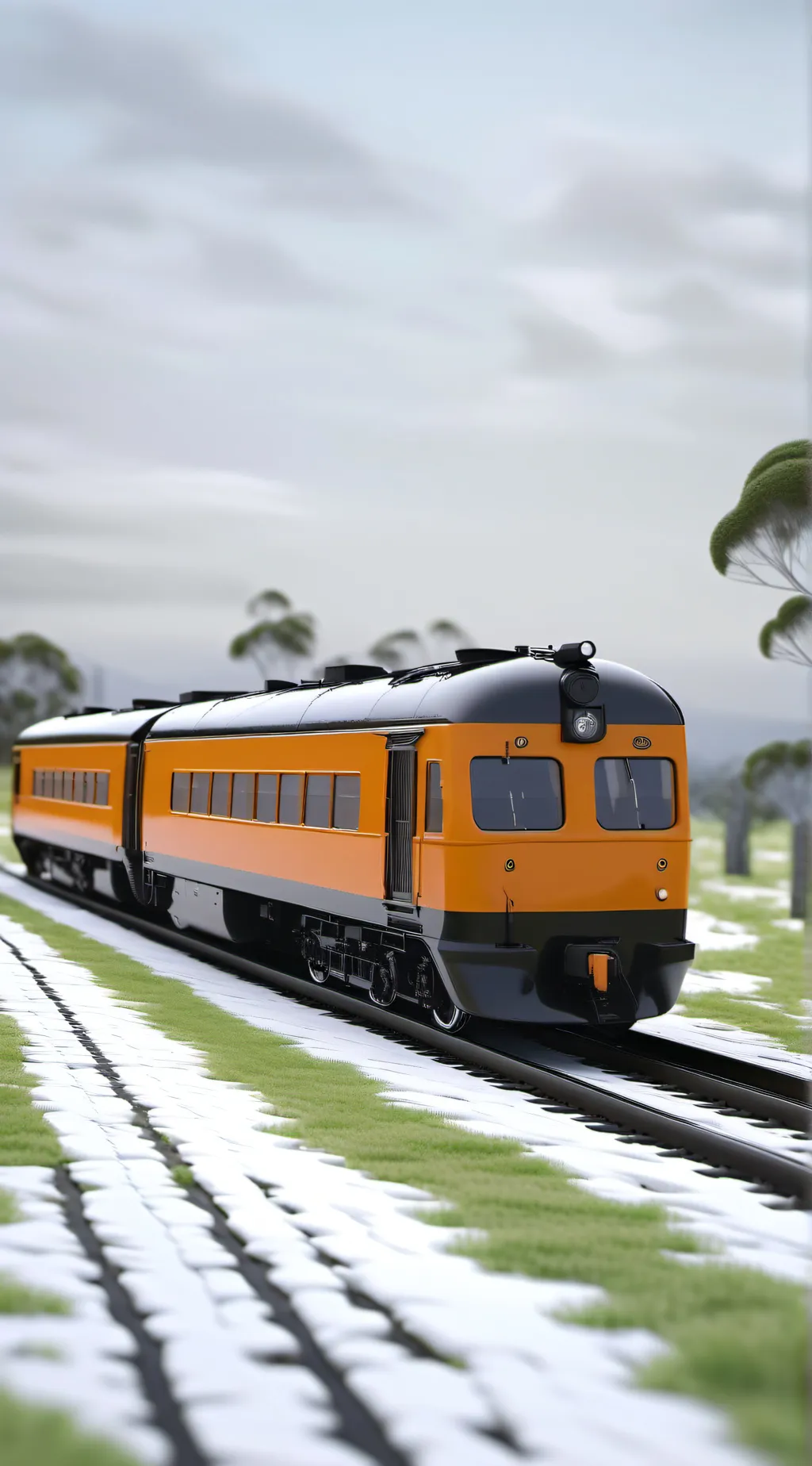 ai character: HH train journey background