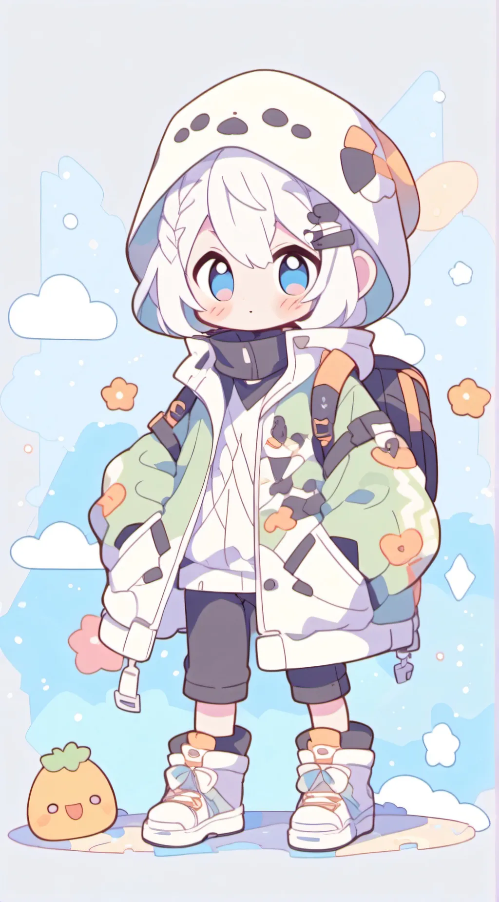 ai character: poolia background