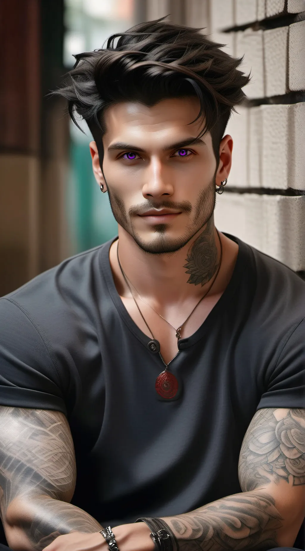 ai character: Damien background