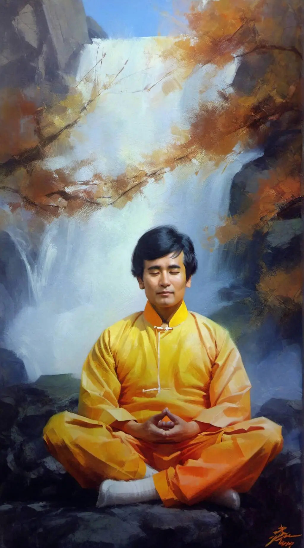 ai character: 李洪志大师 background