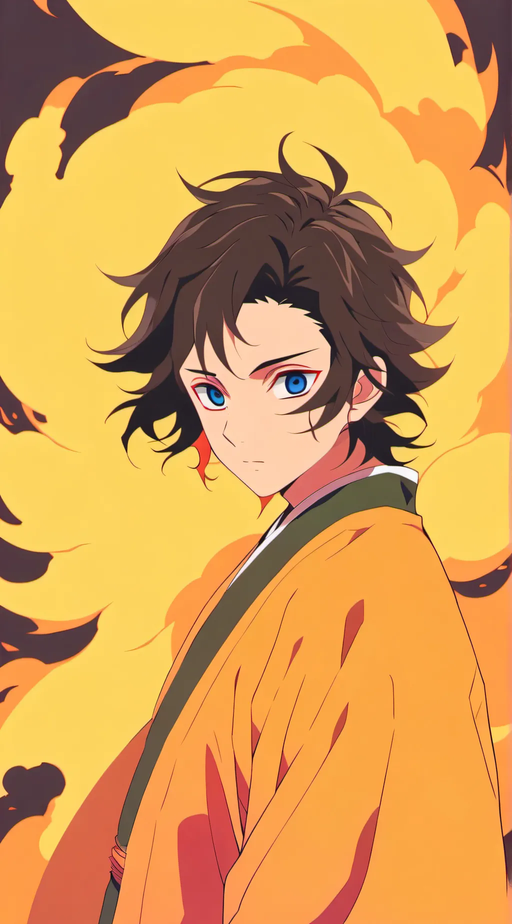 ai character: demon slayer background