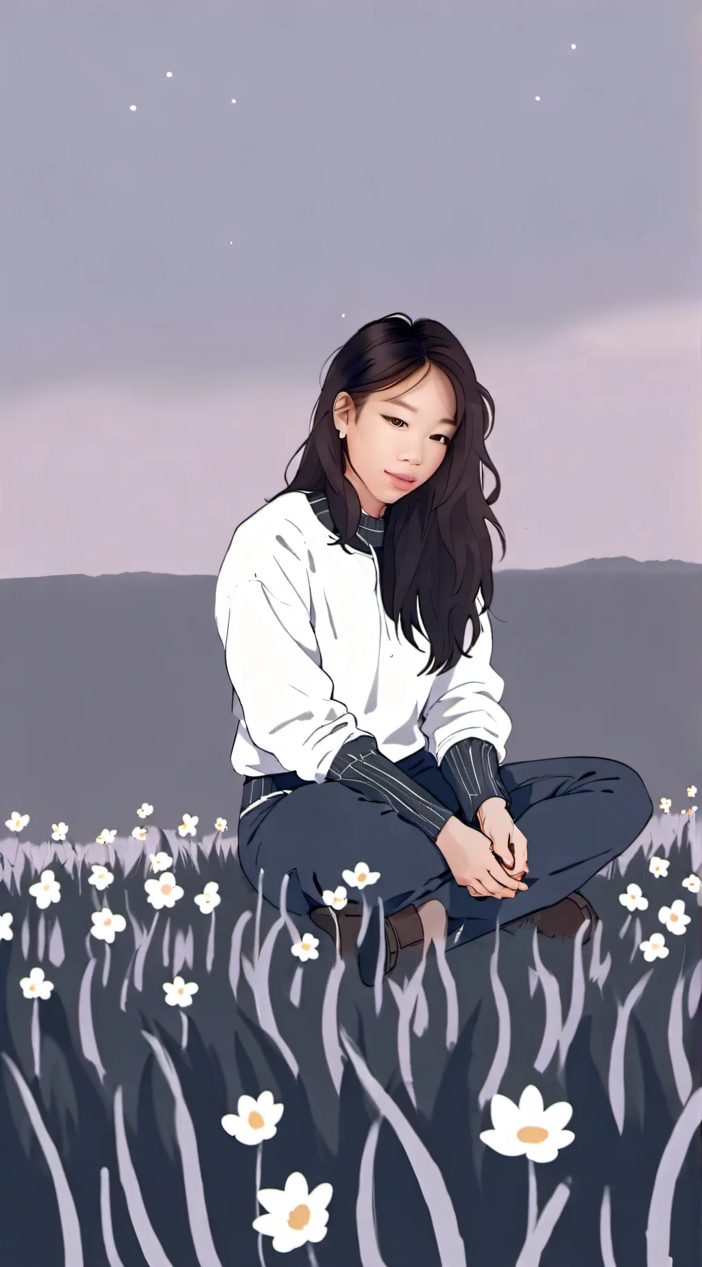 ai character: upermoons  background