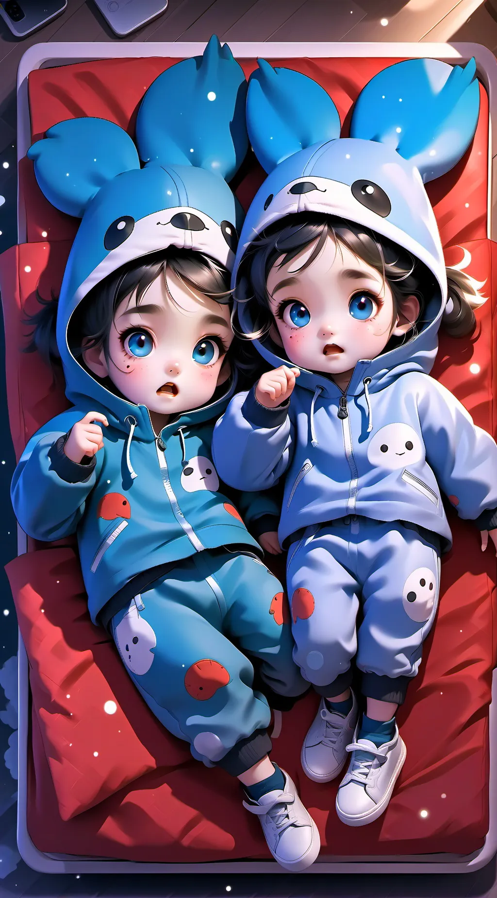 ai character: Faye and Ruby background