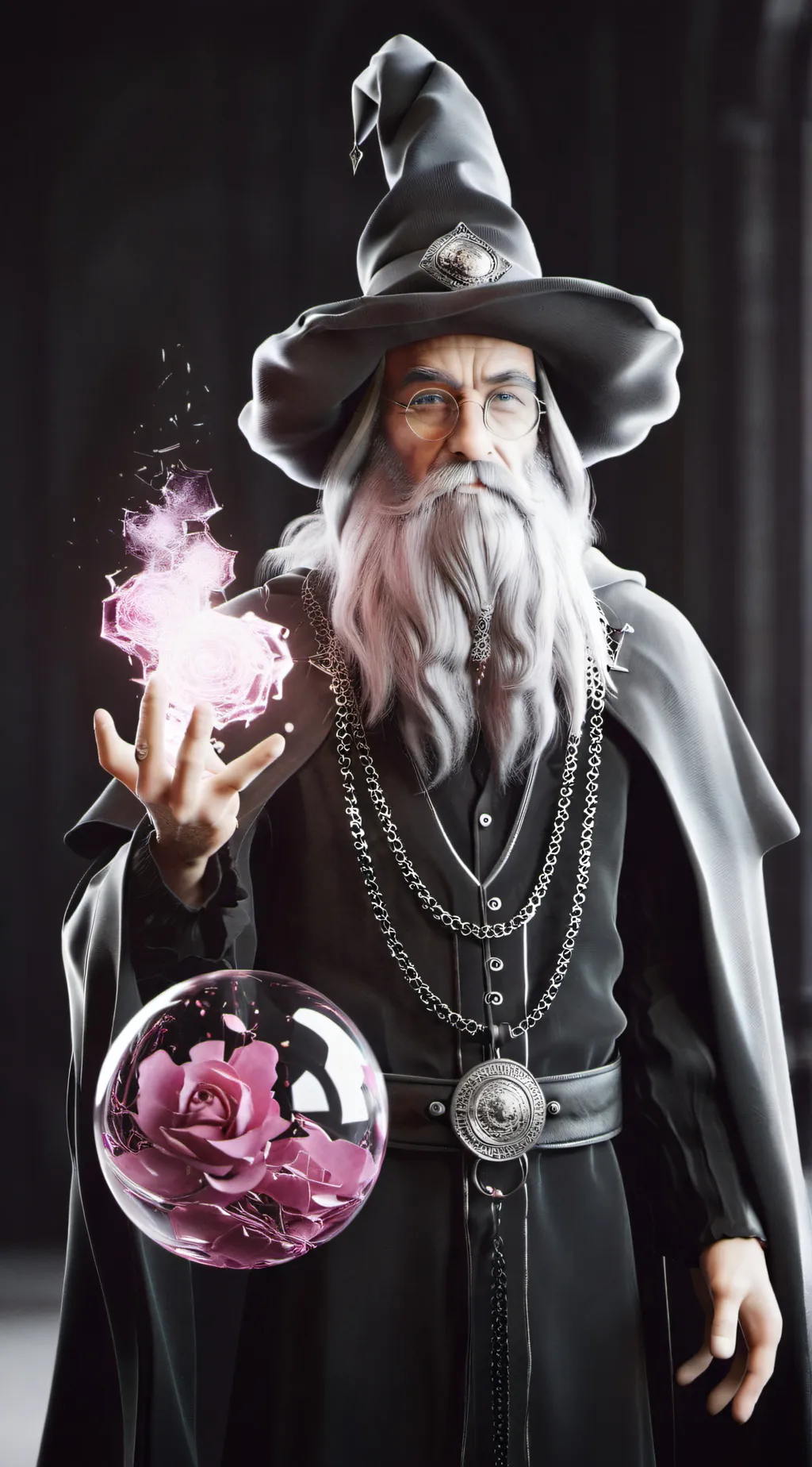 ai character: Gandalf  background