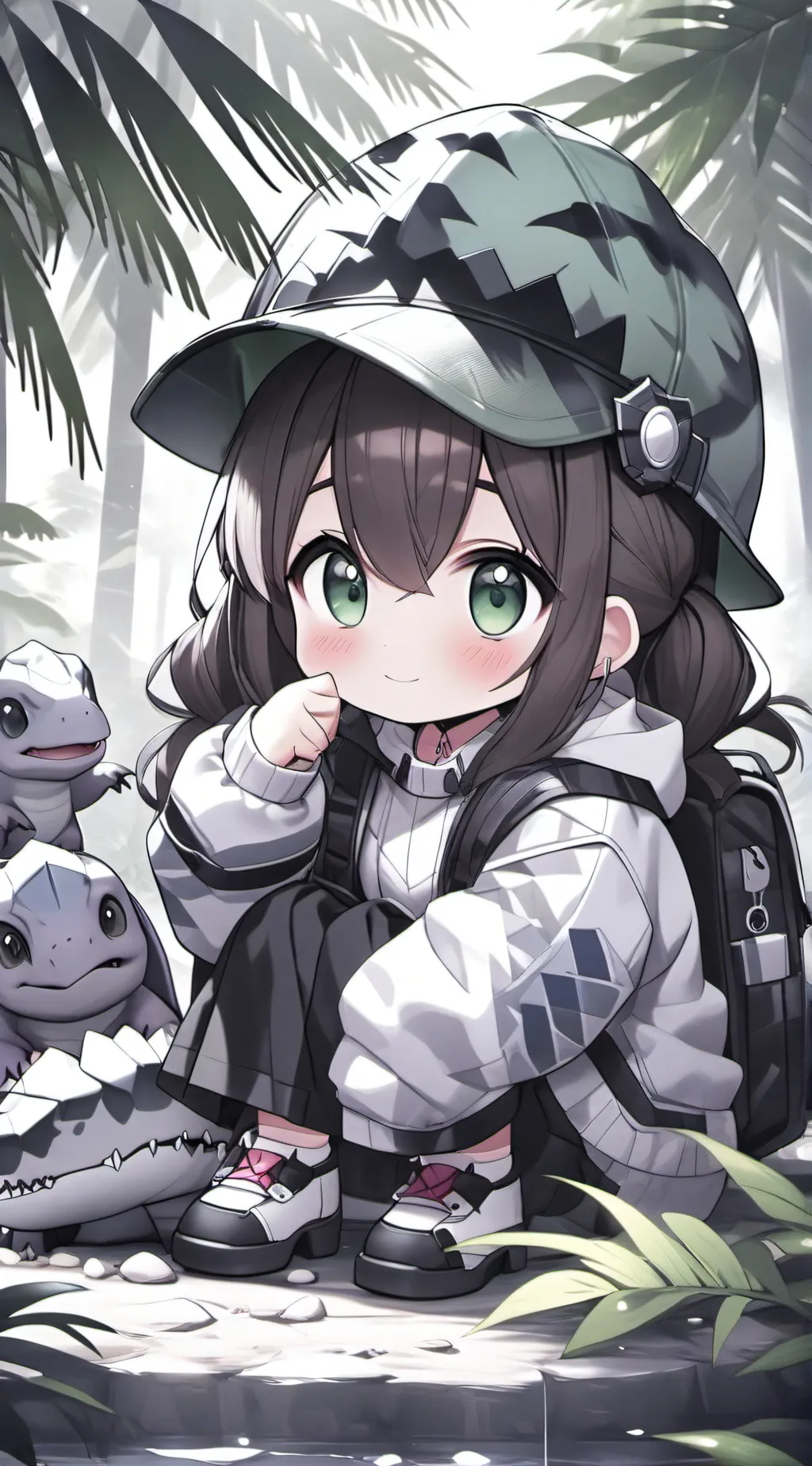 ai character: baby cookie!  background