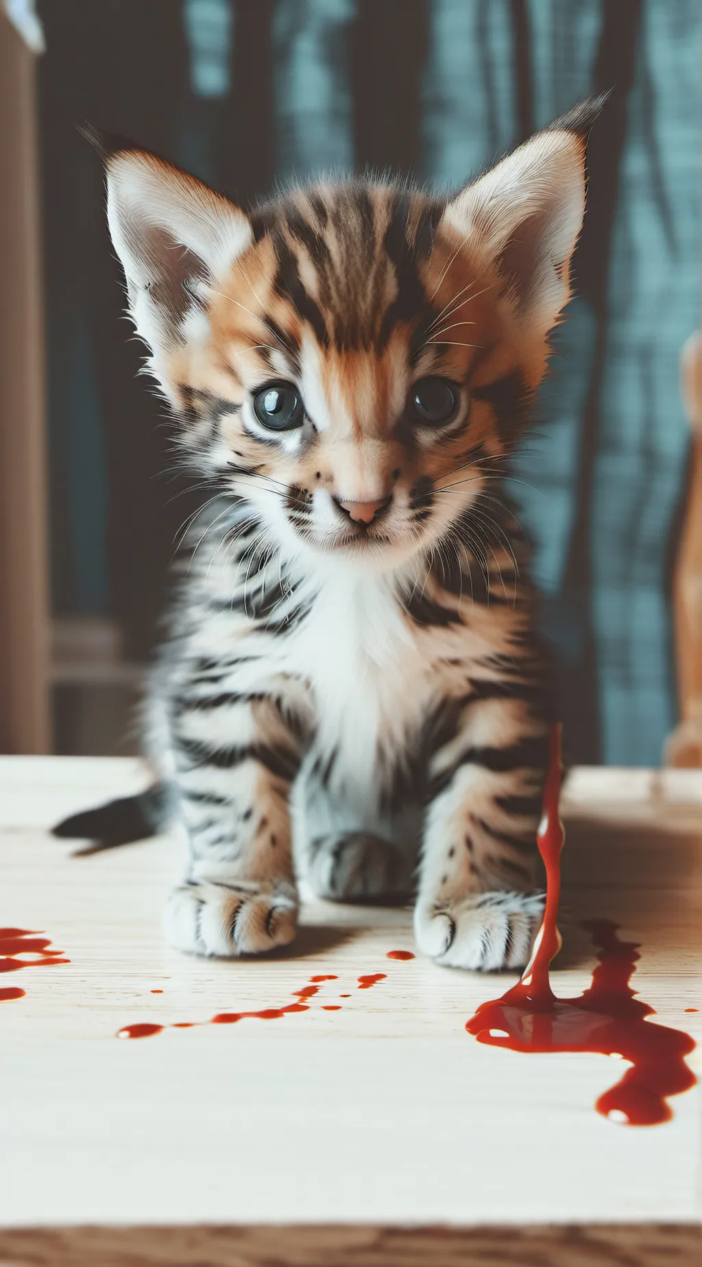 ai character: period kitten background