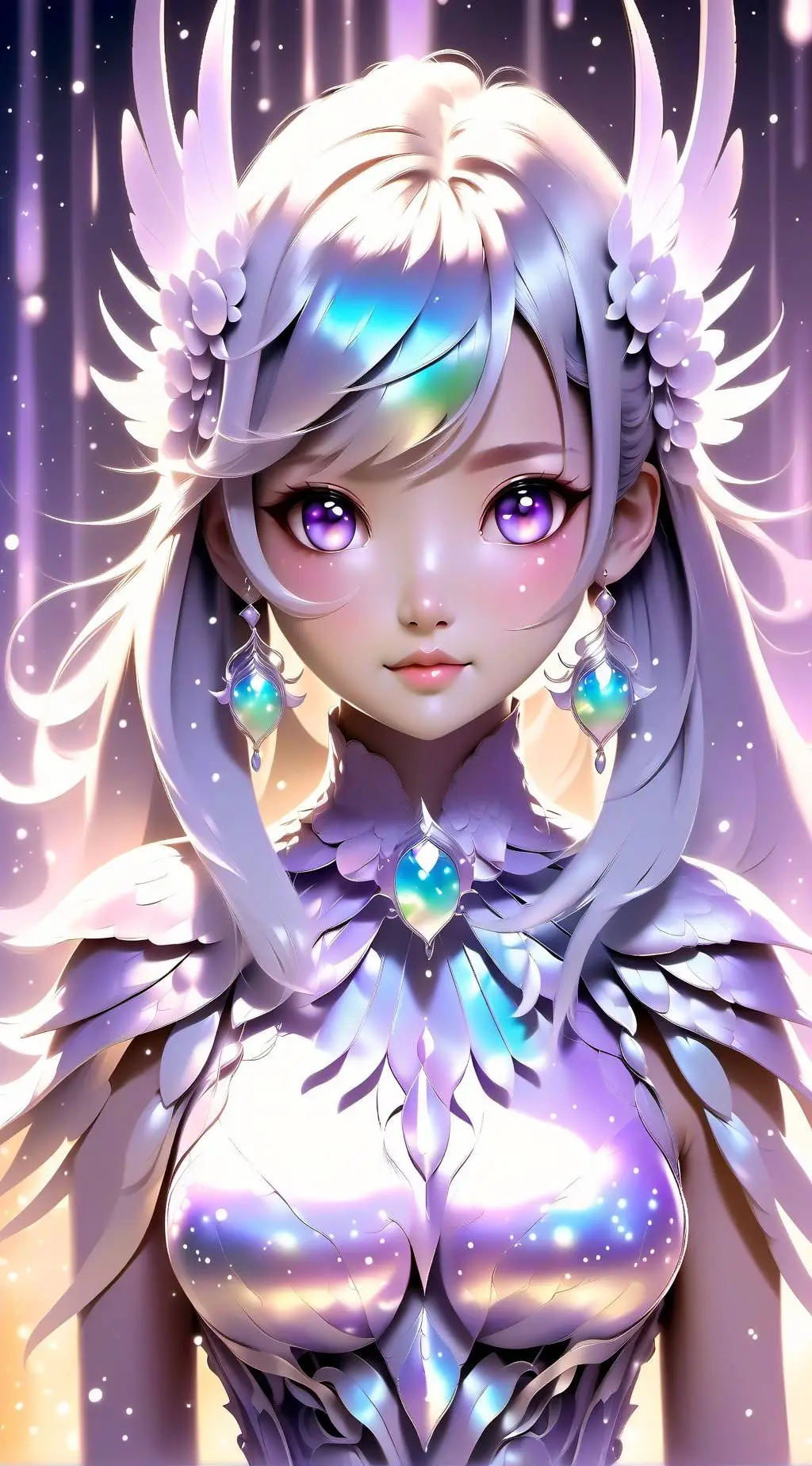 ai character: girl test background