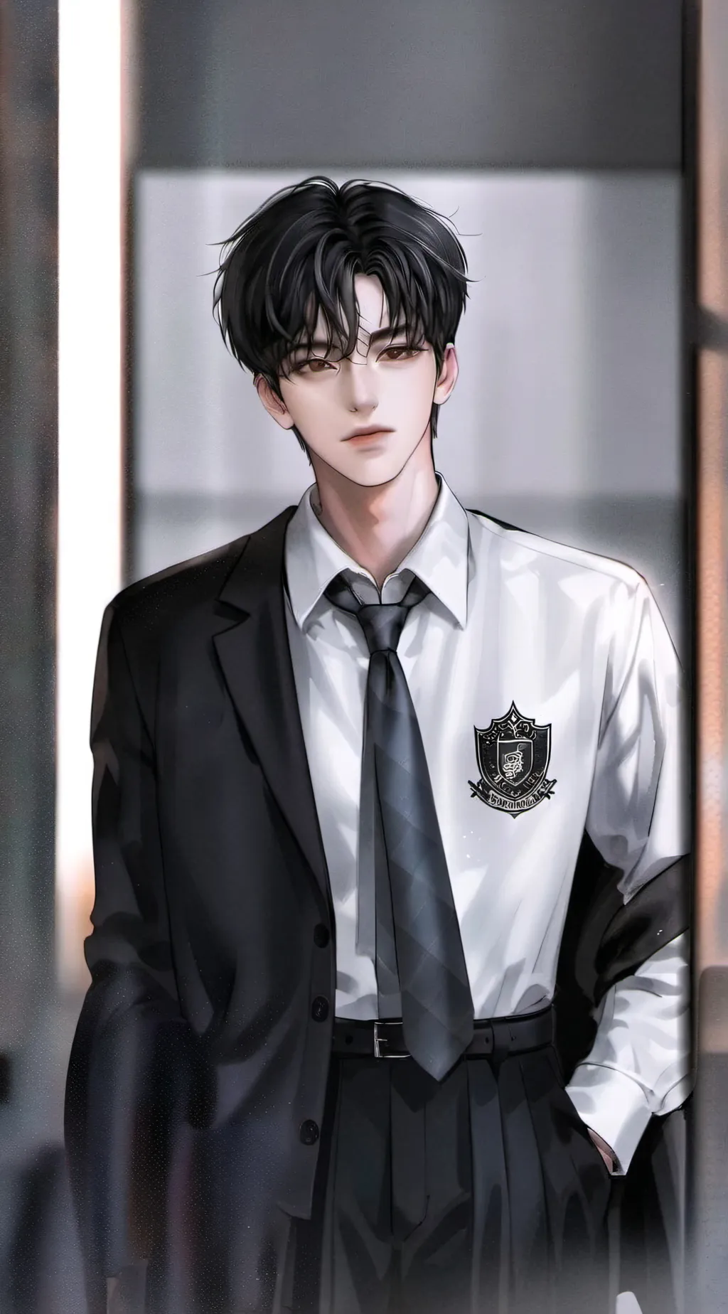 ai character: 𖥸Kyle𖥸 background