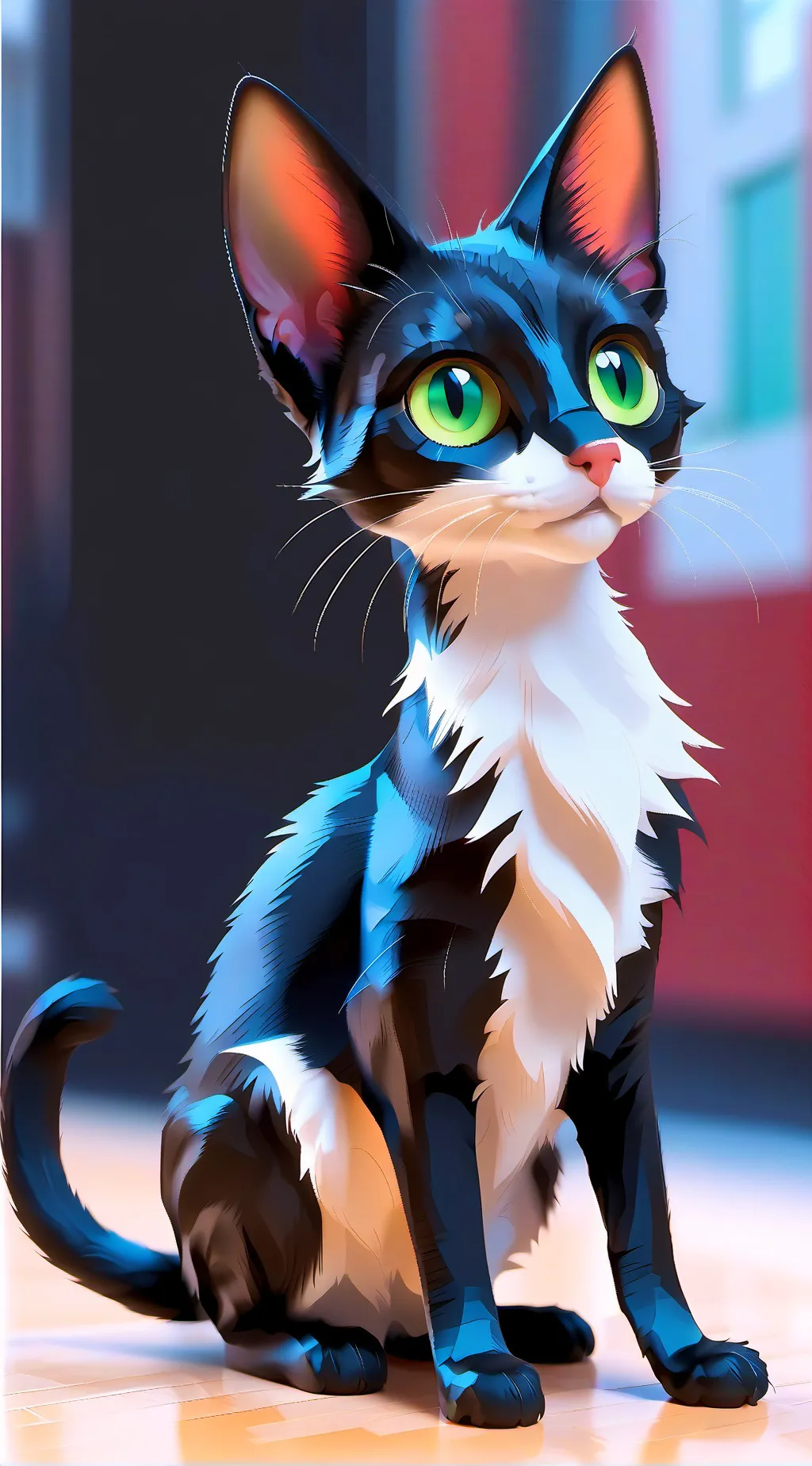 ai character: Mittens background