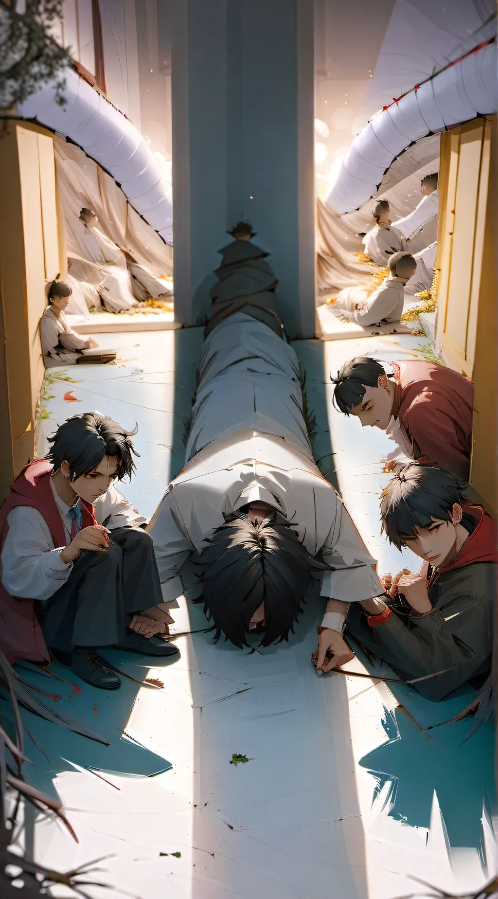 ai character: Werid Human Lab background