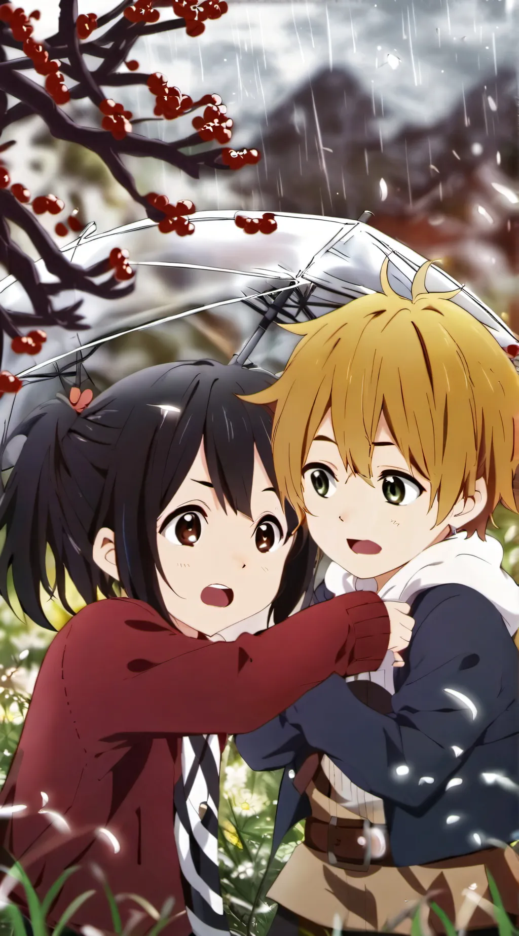 ai character: Mia and Max background