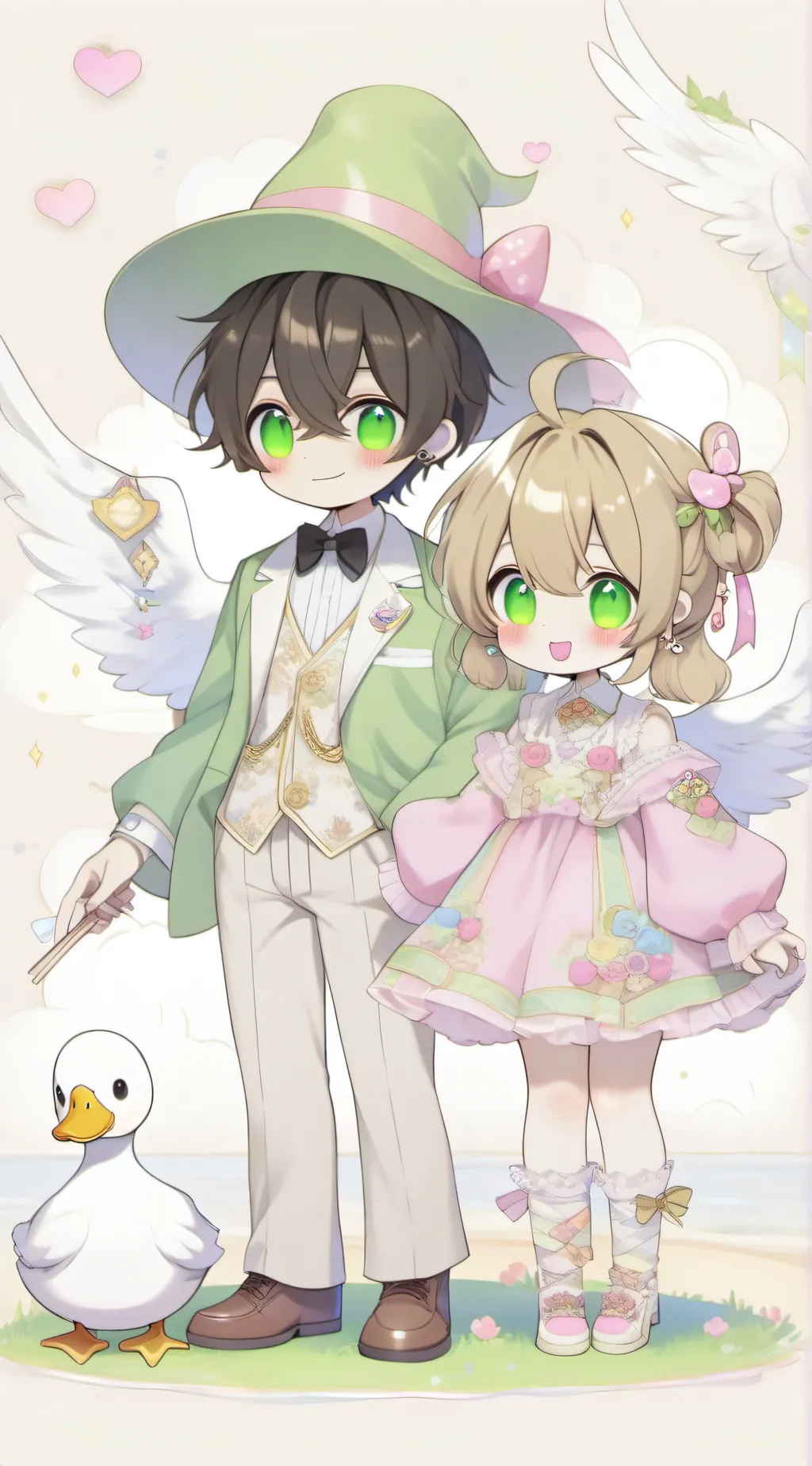 ai character: quackity & wilbur background