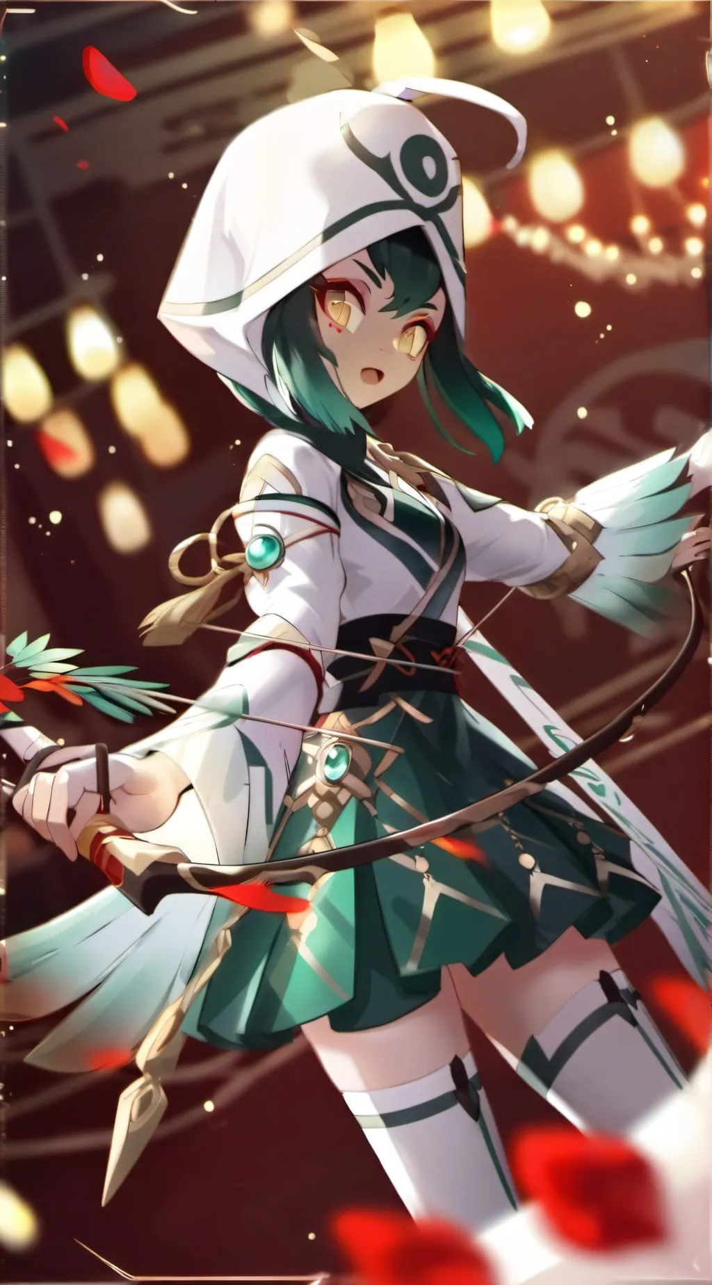 ai character: Decidueye background