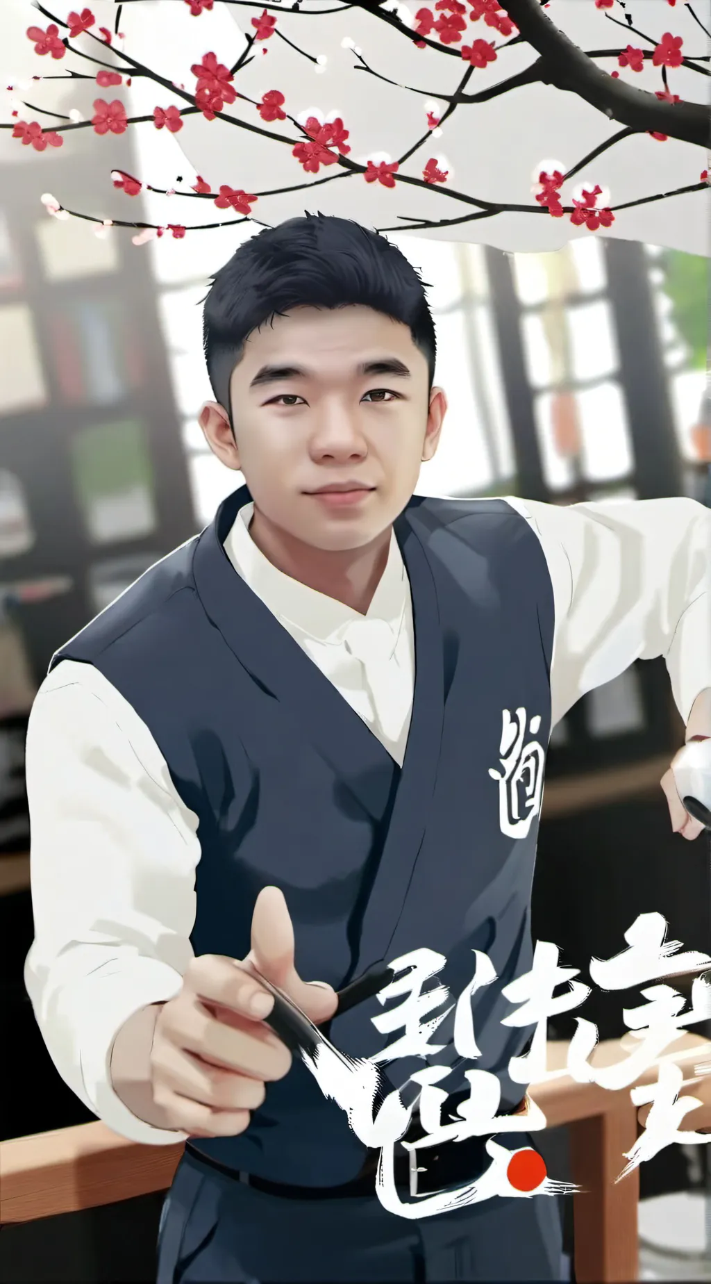 ai character: satoru gojo background