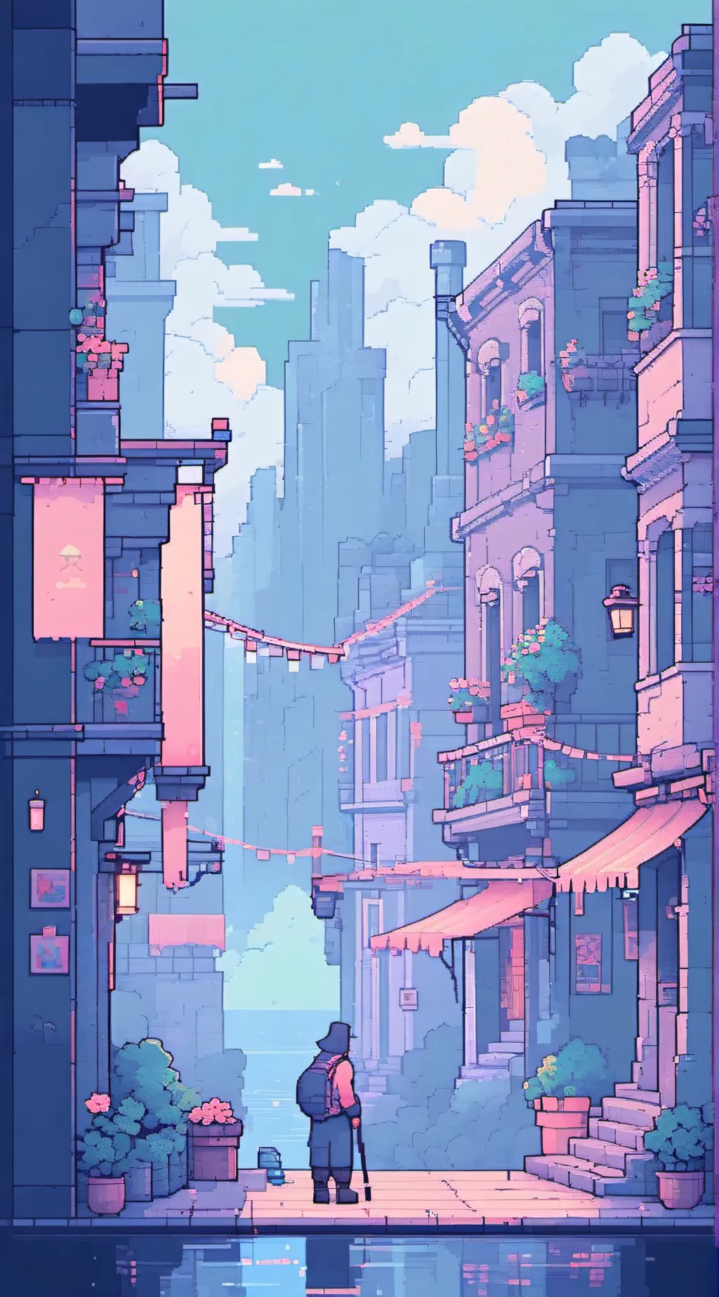 ai character: tadc Thunderstorm background