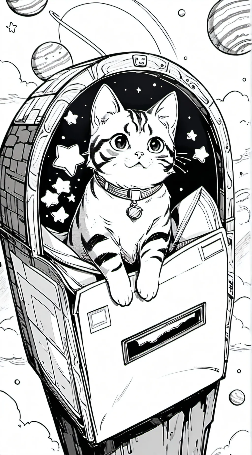 ai character: Milo the Mail Cat background