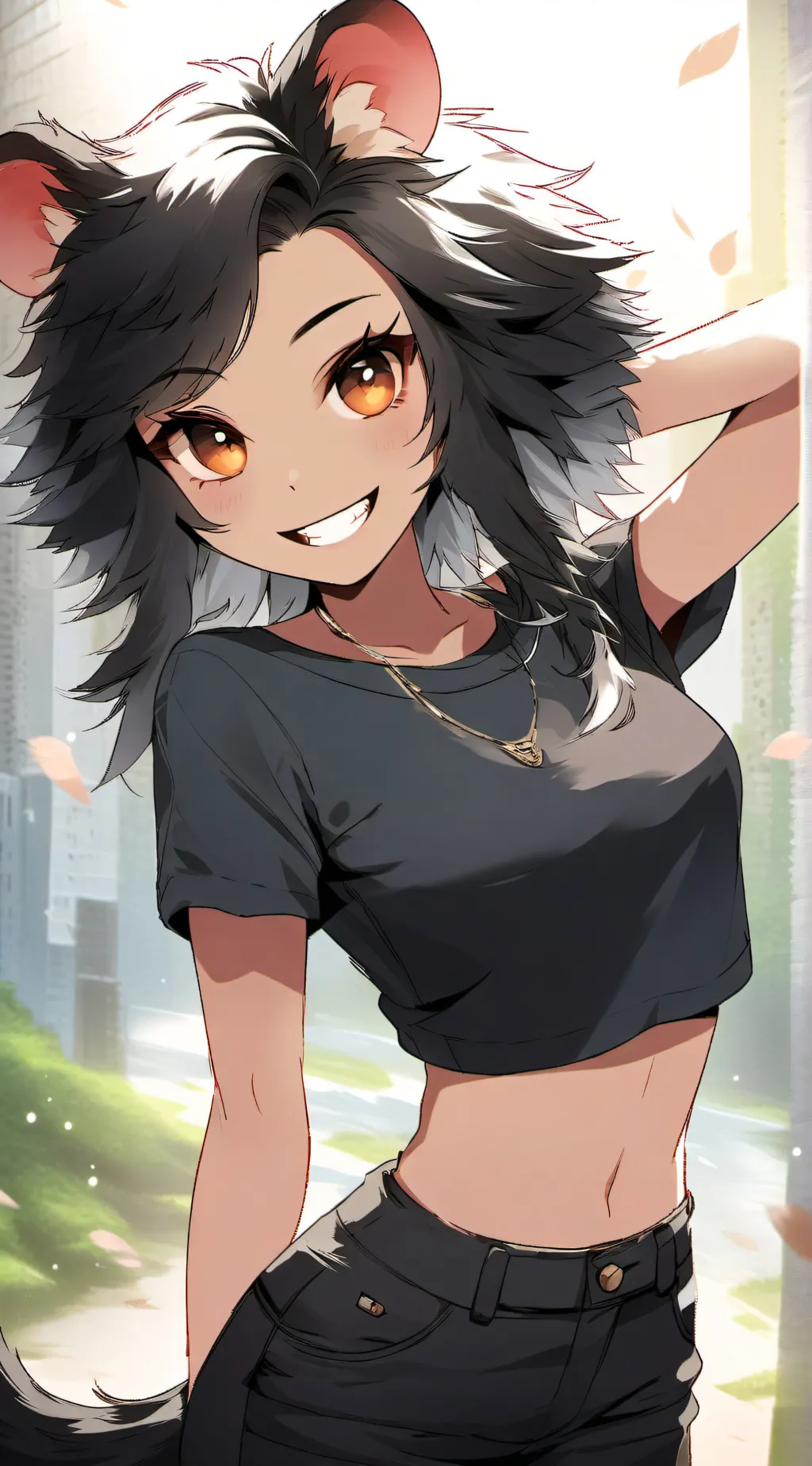 ai character: Natalie Nicole  background