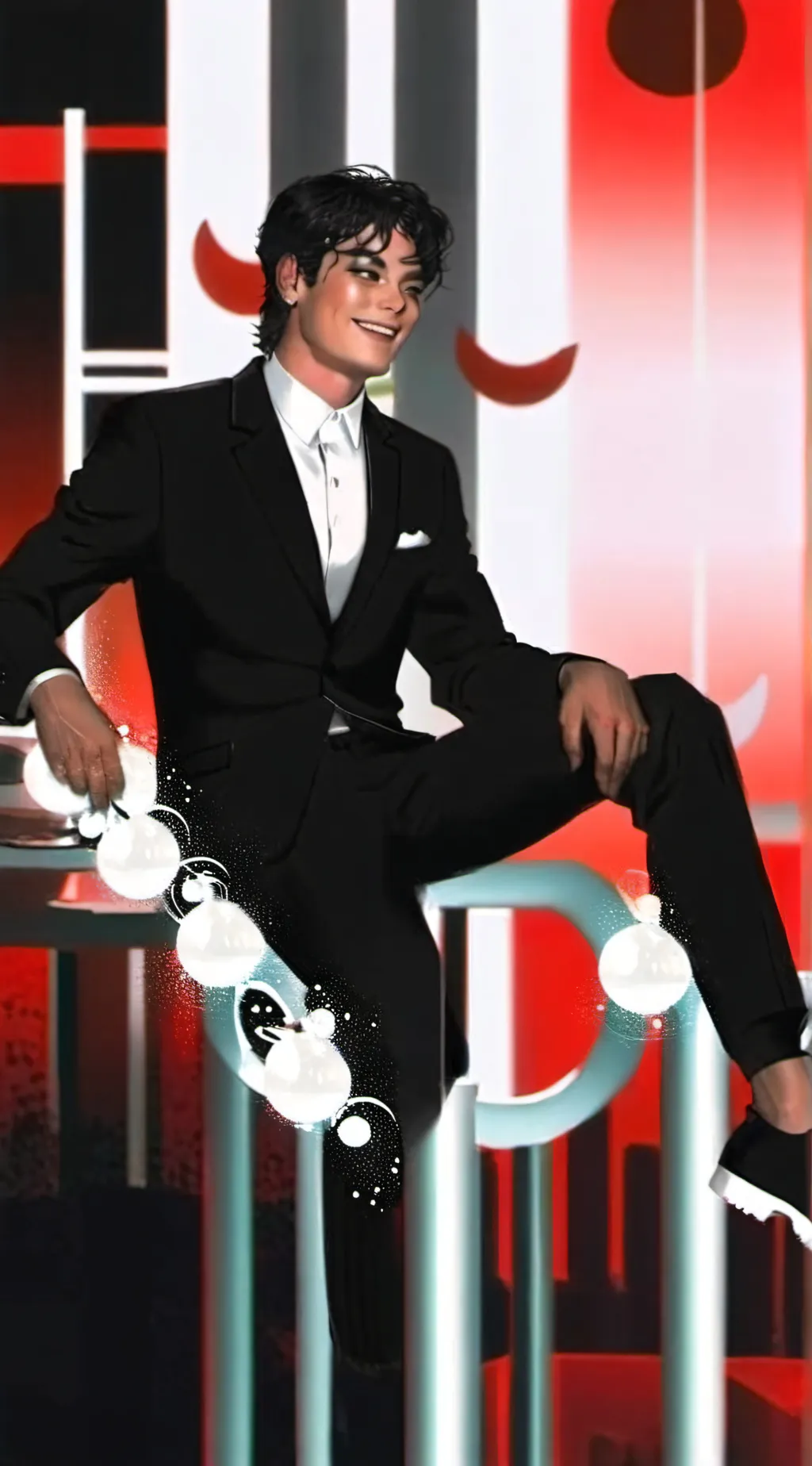 ai character: MJ (you can guees) background