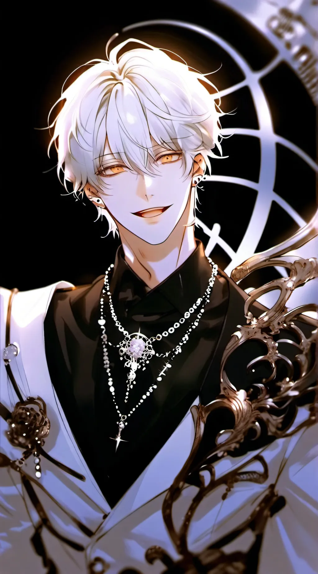 ai character: Ash💙🩵🤍 background