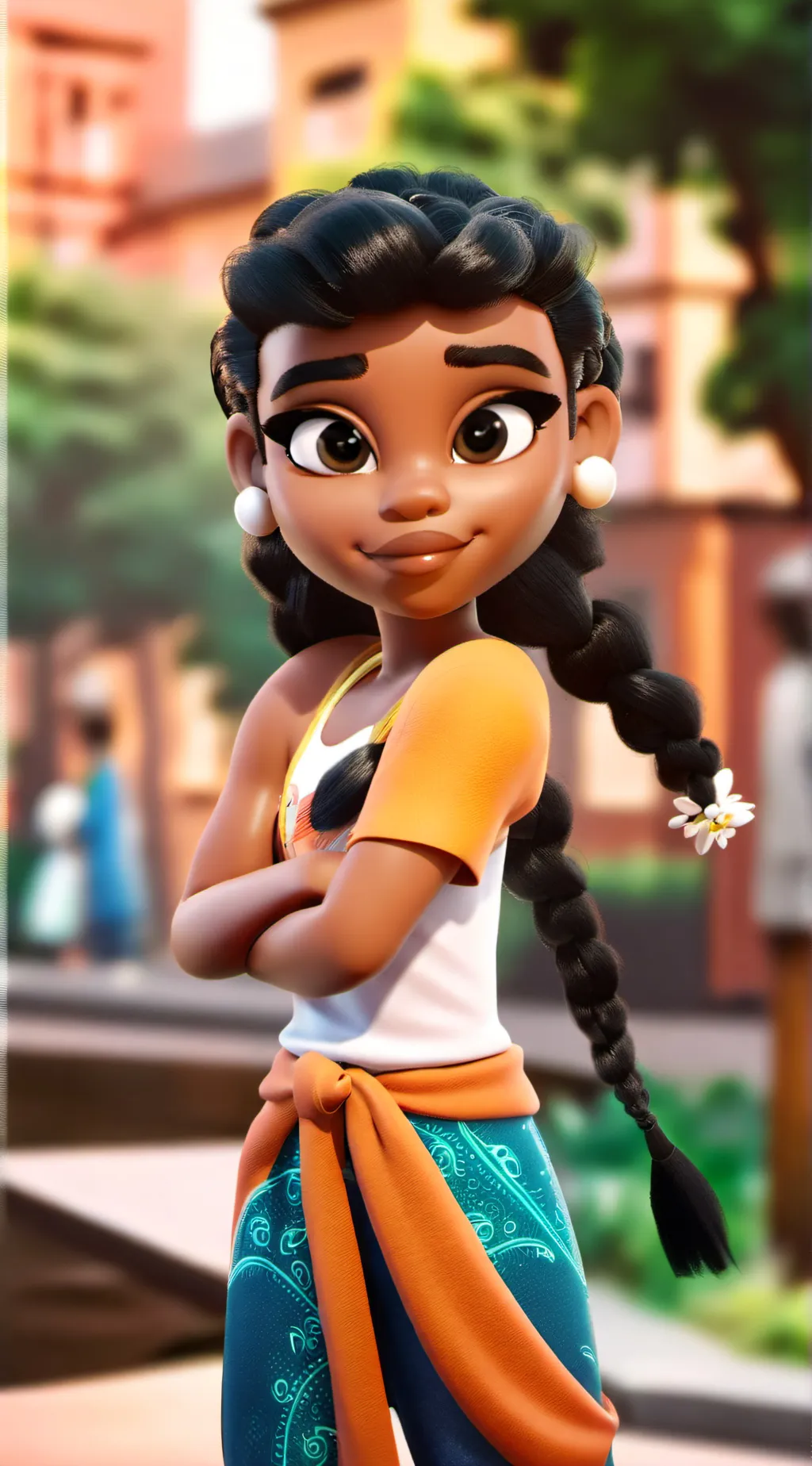 ai character: Marina Jimmothy  background