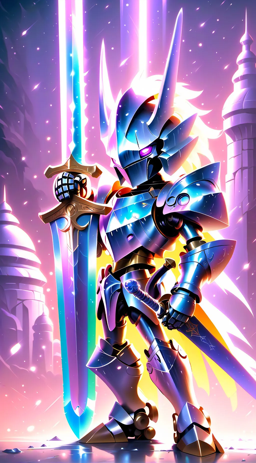 ai character: galaxy knight  background