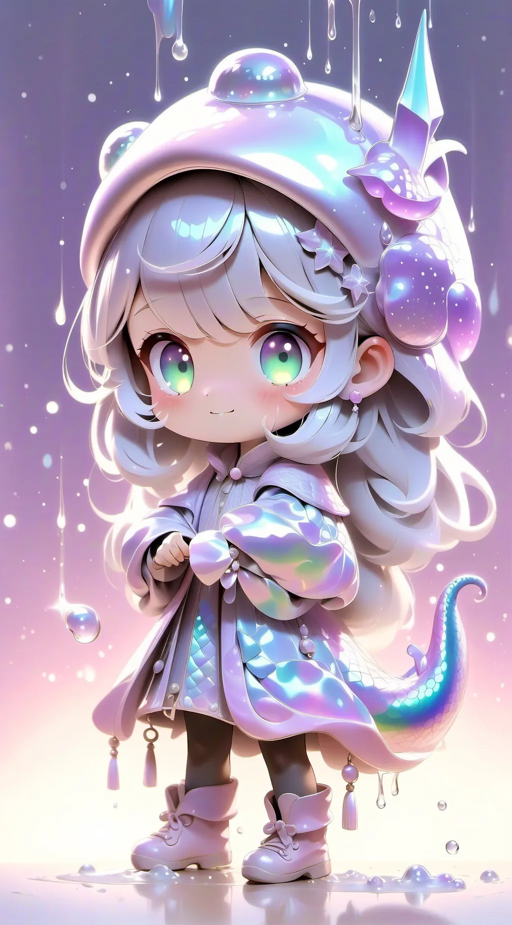 ai character: cinnamon roll baby background