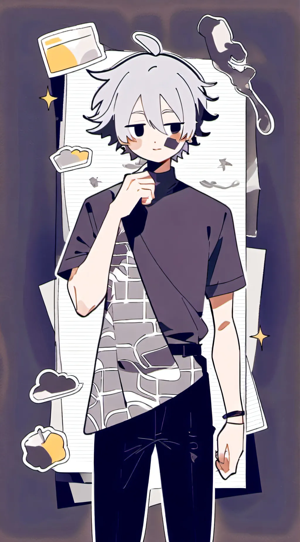 ai character: Fpe Oc Daniel😜 background