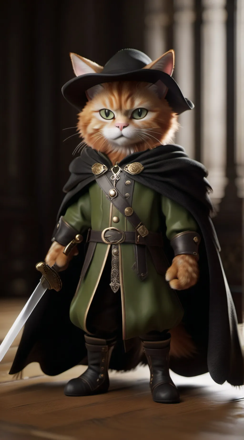 ai character: puss in boots background