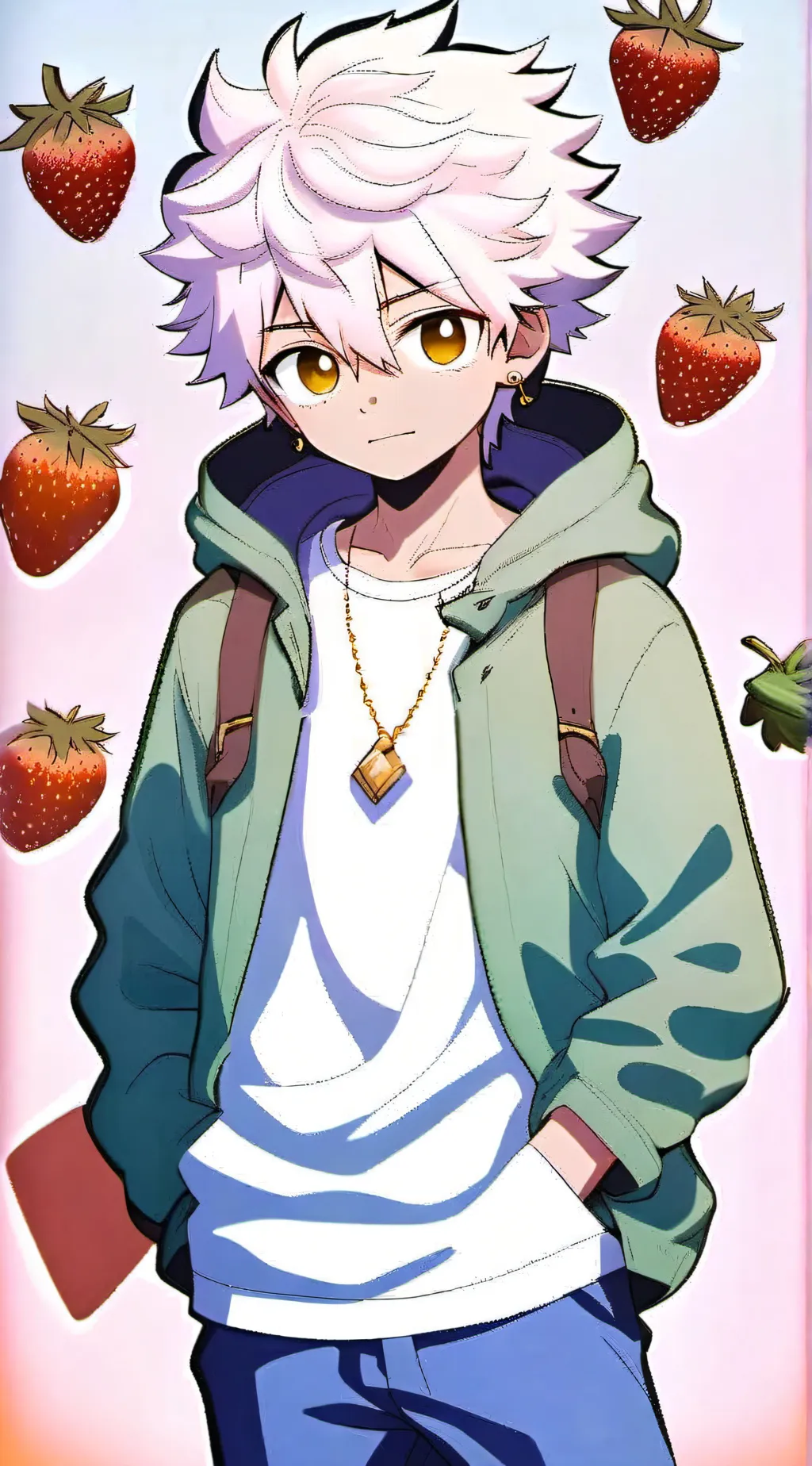 ai character: KATSUKI BAKUGO>:)  background