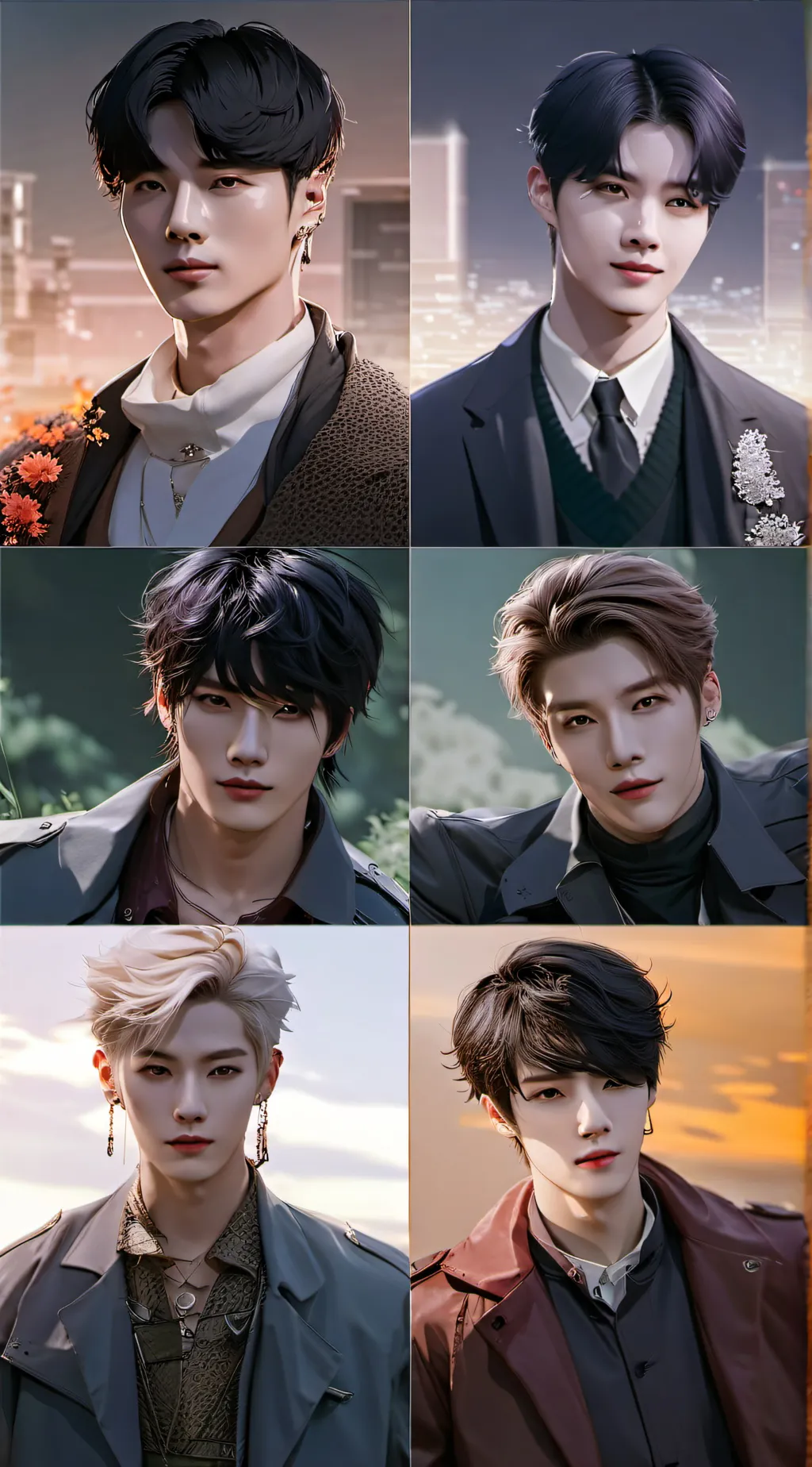 ai character: ✨6 K-Pop Stars✨ background