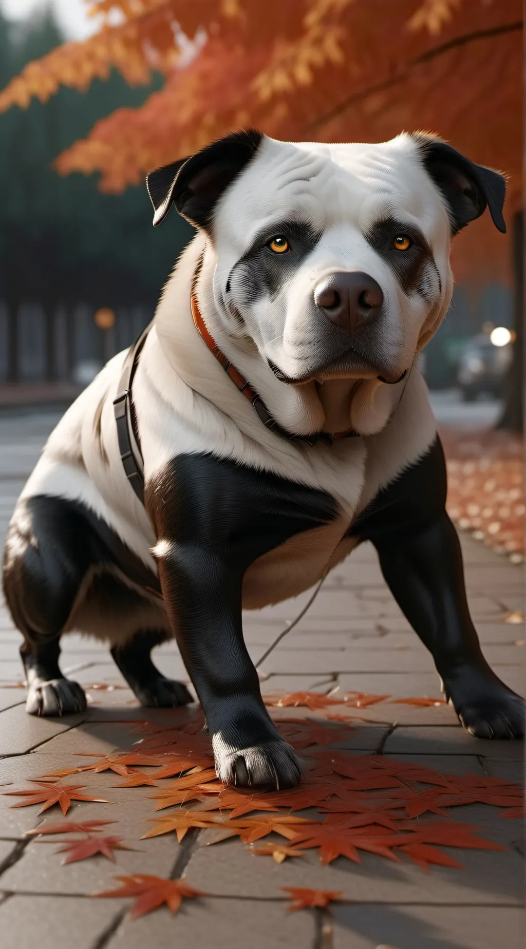 ai character: G apple background