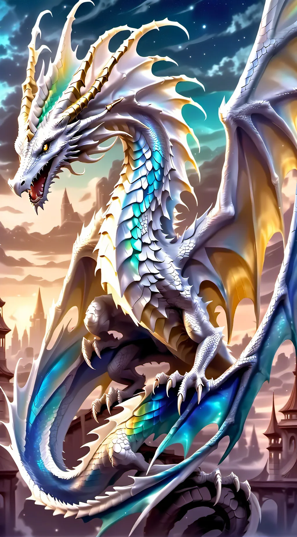 ai character: dragon school background