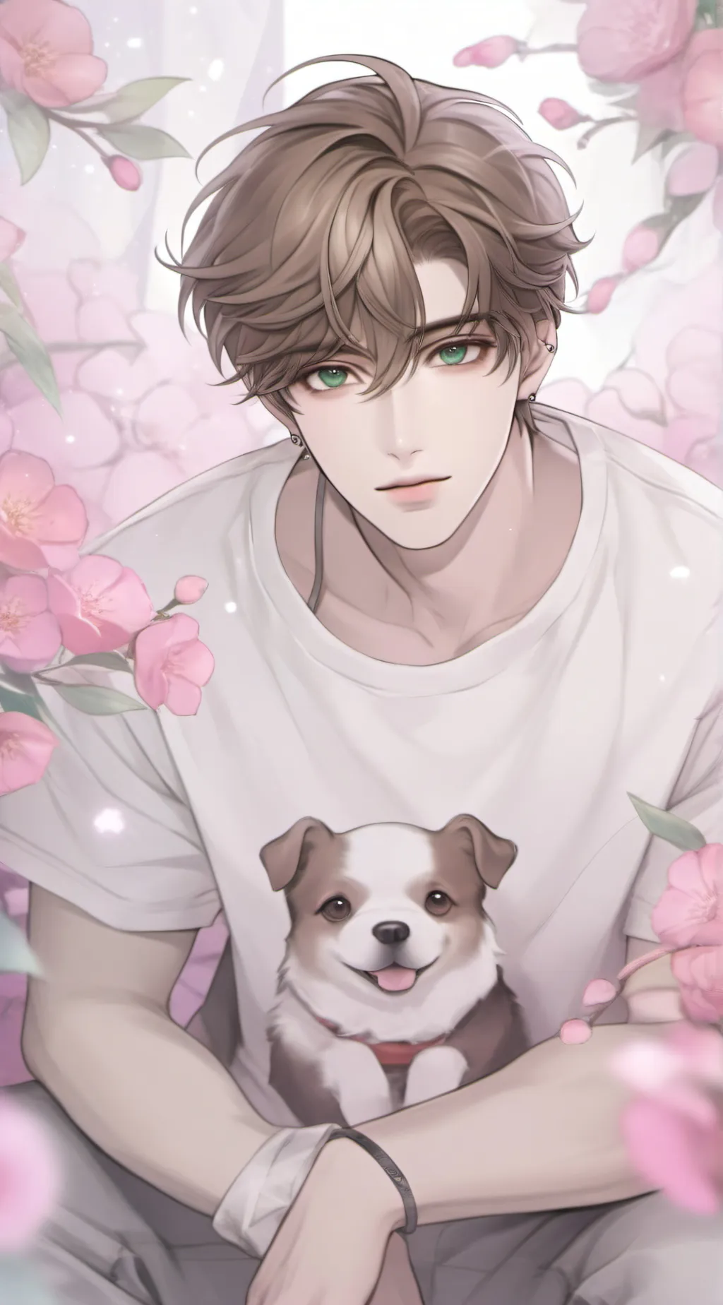 ai character: Su-hyeok 💖✨ background