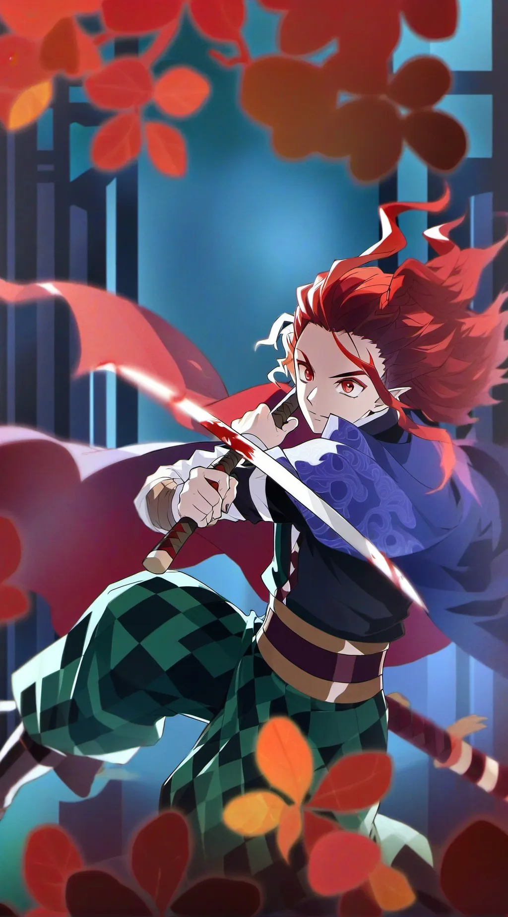 ai character: demon slayer background