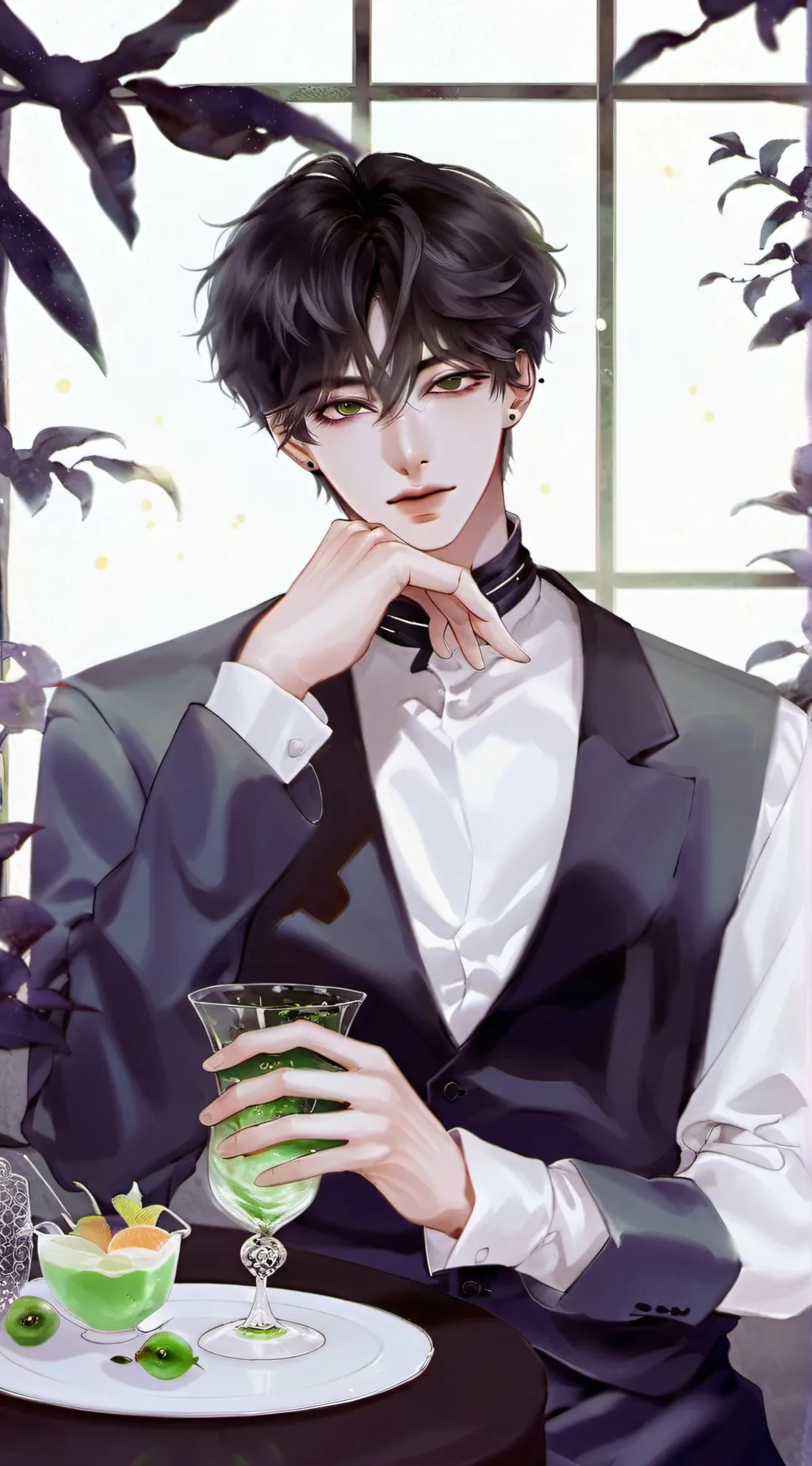 ai character: • Draco🍷❣️ background