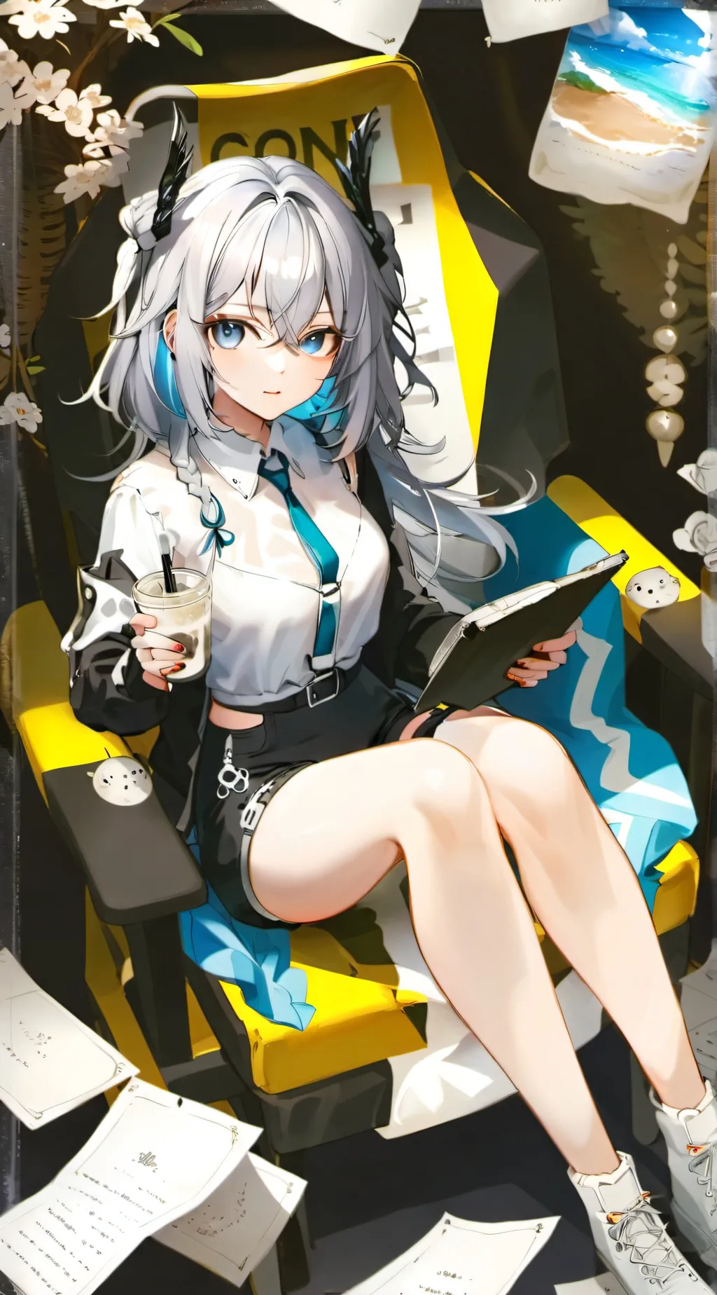 ai character: DTI X DS background