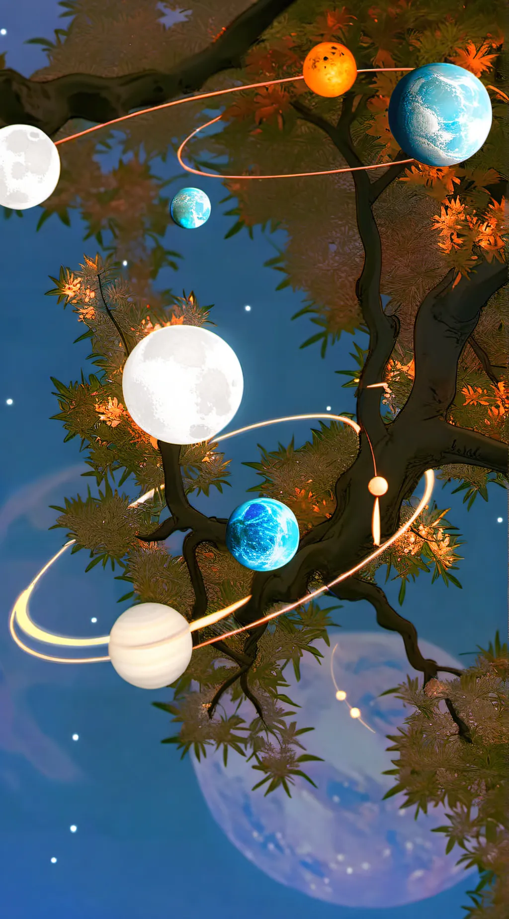 ai character: Earth x Uranus background