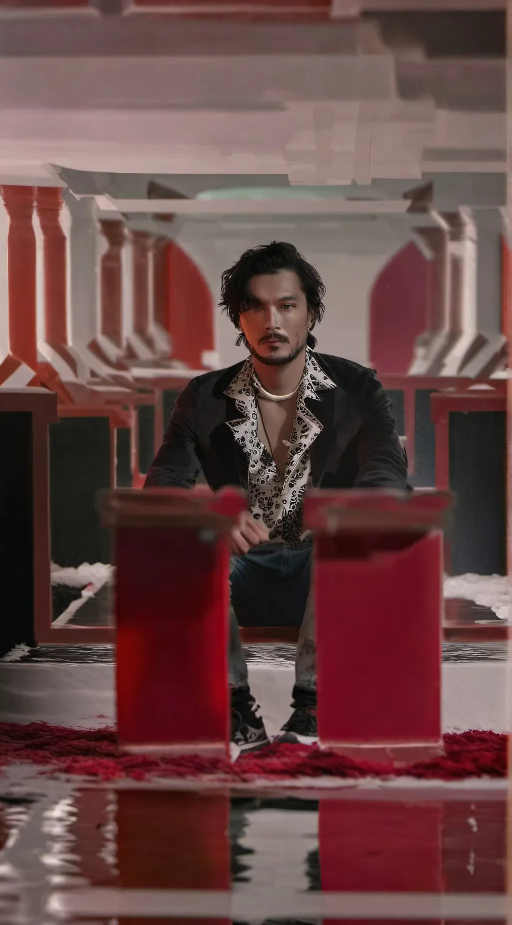 ai character: macho  background