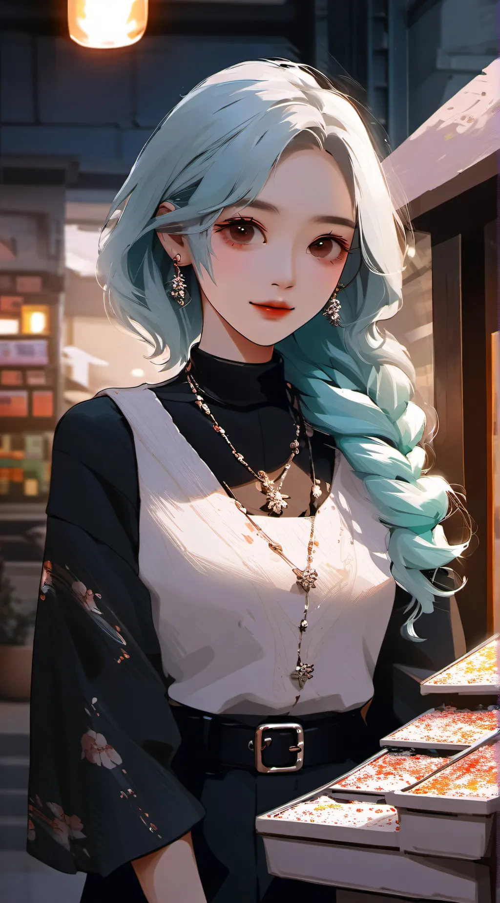 ai character: pick me girl  background