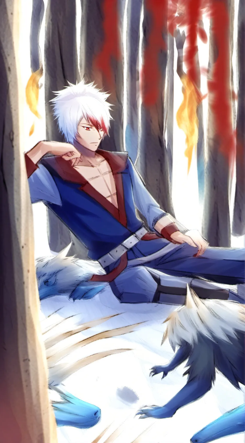 ai character: Mha gets Pokemon background