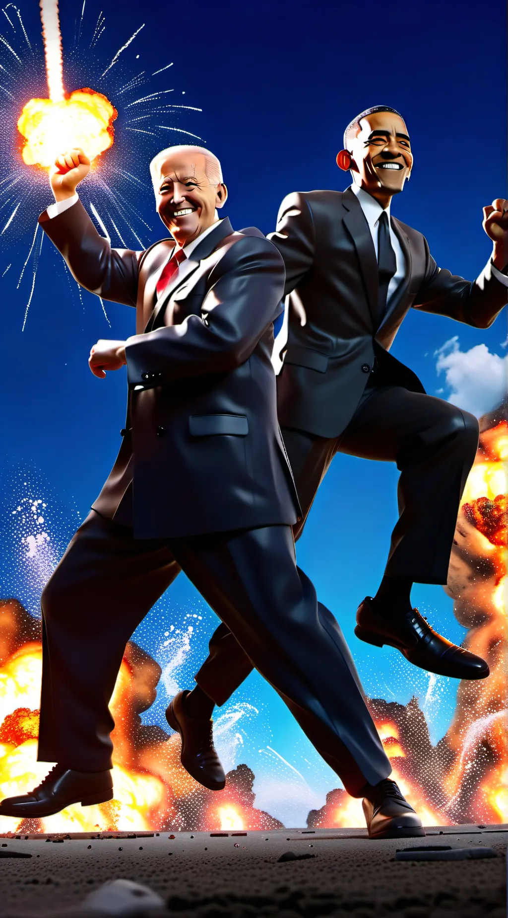 ai character: Barack and Joe background