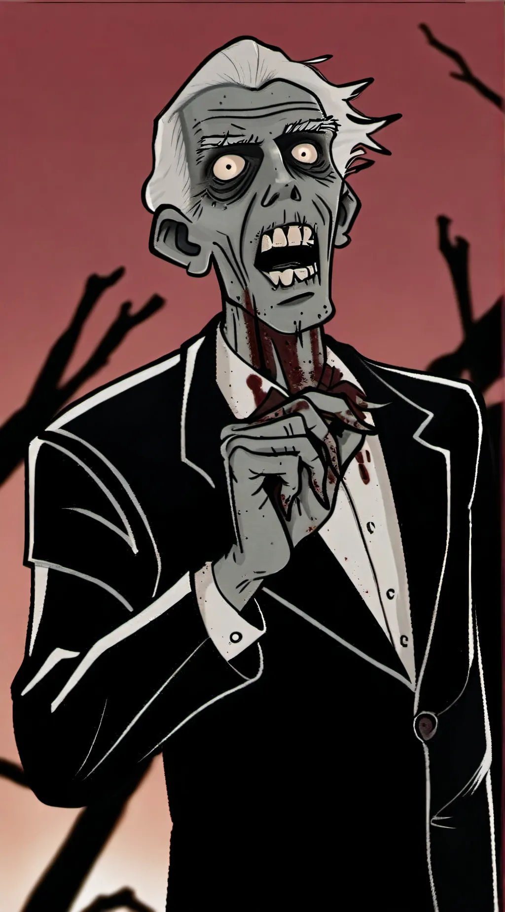 ai character: Zombie apocalypse  background