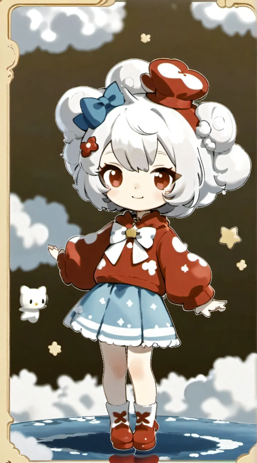 ai character: hello Kitty background