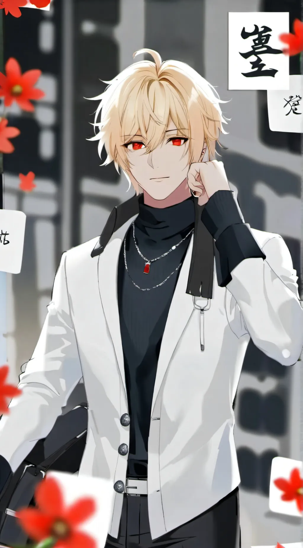 ai character: bakugou  background